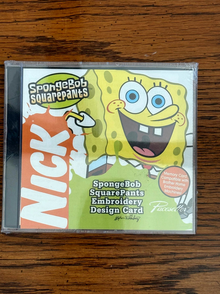 BROTHERS SPONGE BOB SQUARE PANTS EMBROIDERY SOFTWARE - UNOPENED
