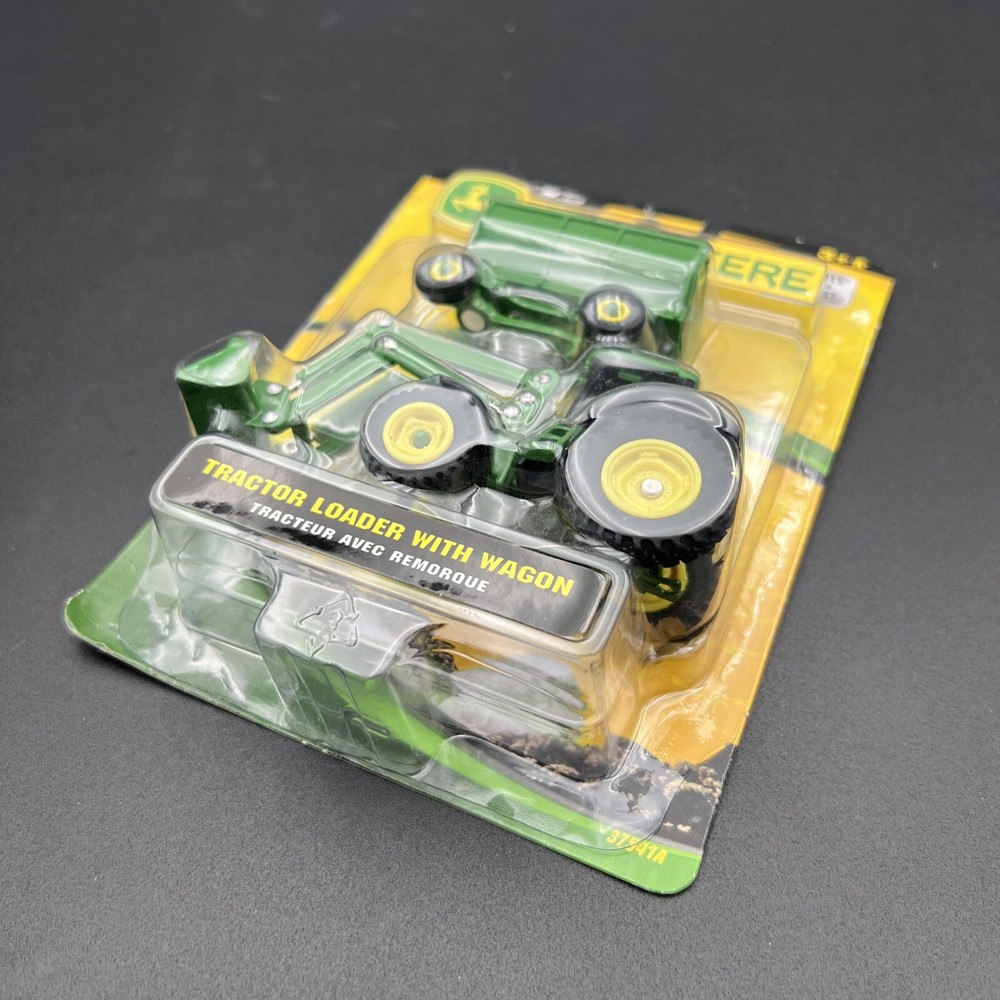 2007 ERTL John Deere Tractor Loader with Wagon New 37541A -E