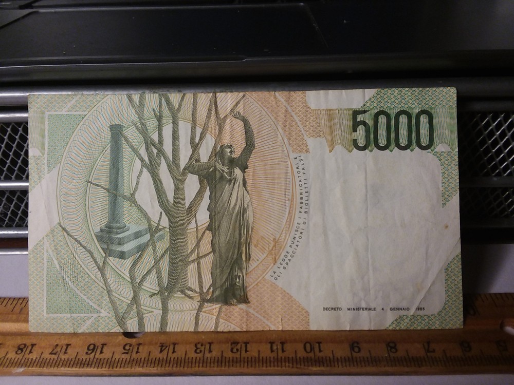 Italy - 1985 5000 Lire Note