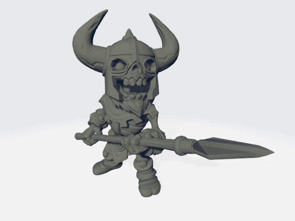 Chibiatures - Skeleton Spear #2