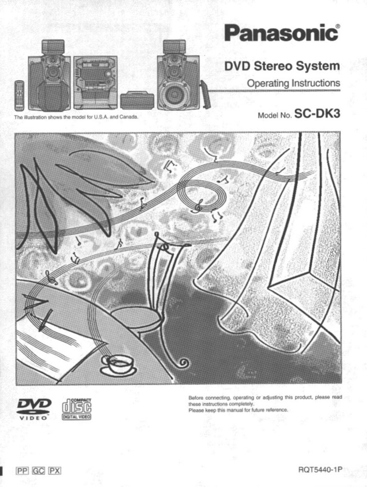 Panasonic SC-DK3 Home Theater System Owners Instruction Manual