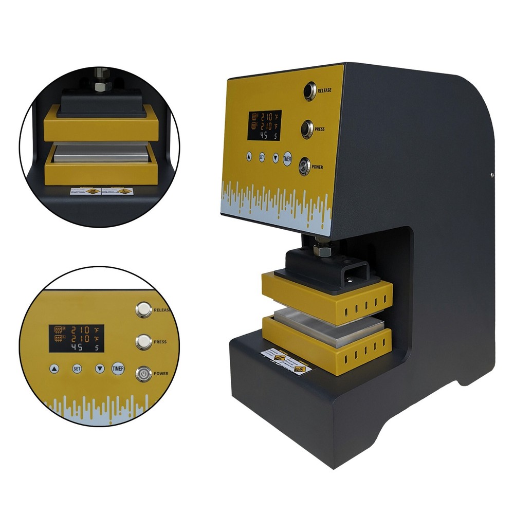 4 Ton Heat Press, 5 by 3 inch Plates, Automatic Operation