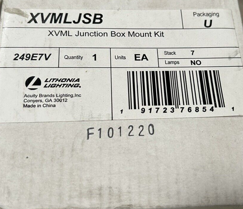 ⚡️(3X) Lithonia Lighting XVML JSB 249E7V Junction Box Mount Hardware Kit
