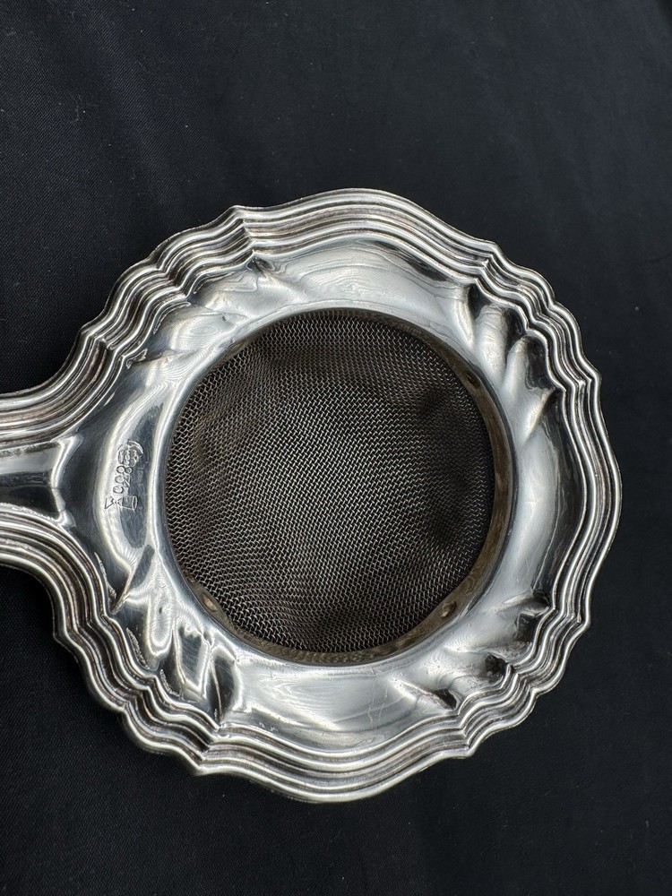 Vintage German 835 Silver Tea Strainer, 27 grams