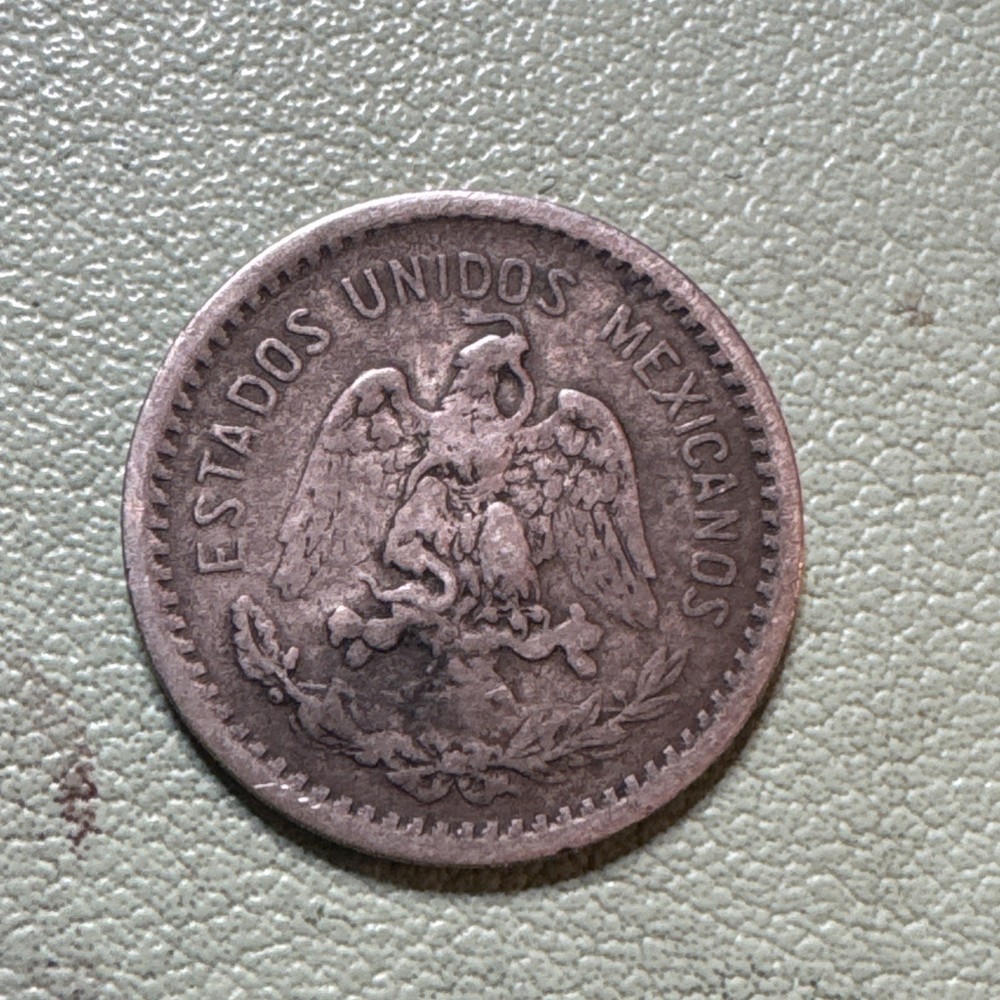 Mexico - 1906 Silver 10 Centavos Eagle Snake Reverse