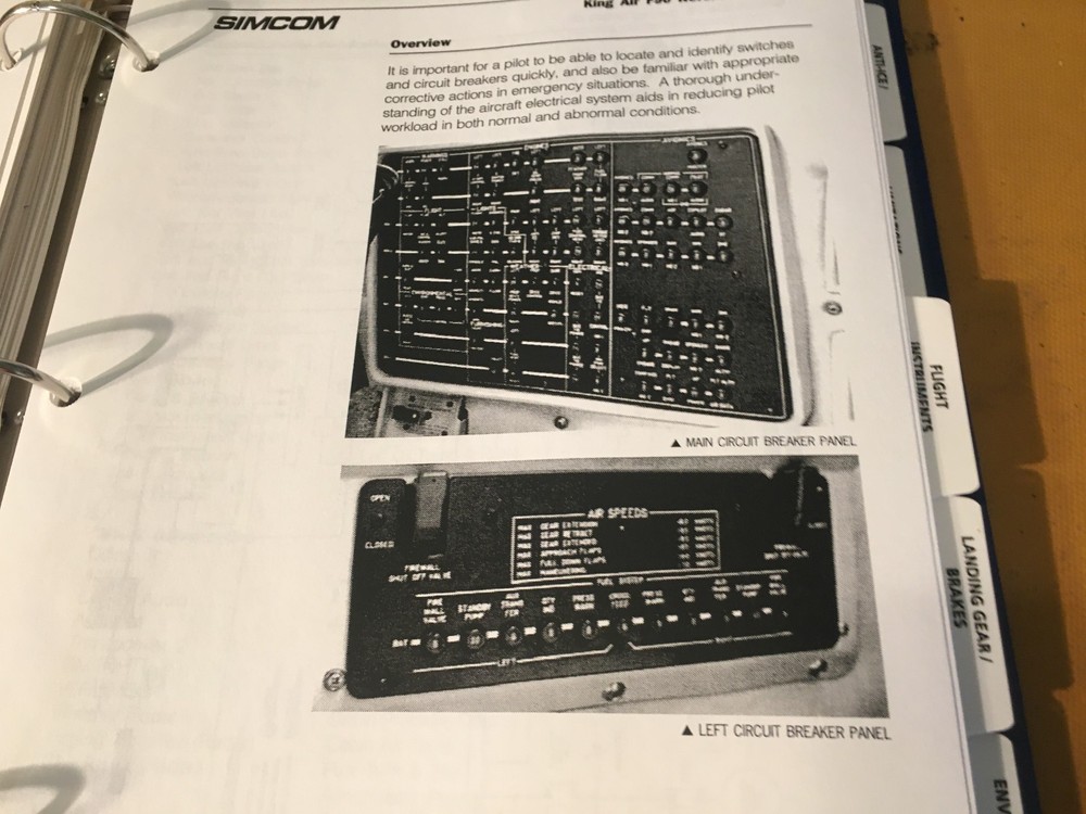 Simcom King Air F90 Reference Manual