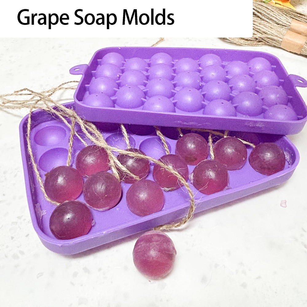 Silicone DIY Soap Making Kit Grape Soaps Molds Exquisite Mold for Handmade Soap