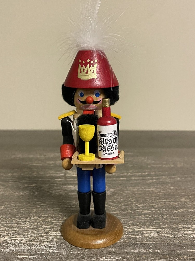 STEINBACH 5" BEER BUTLER TINY NUTCRACKER - HANDMADE GERMANY - No Box