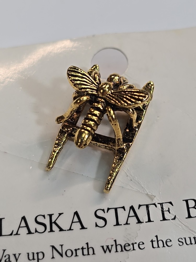 Alaska State Bird Mosquito Souvenir Lapel Pin