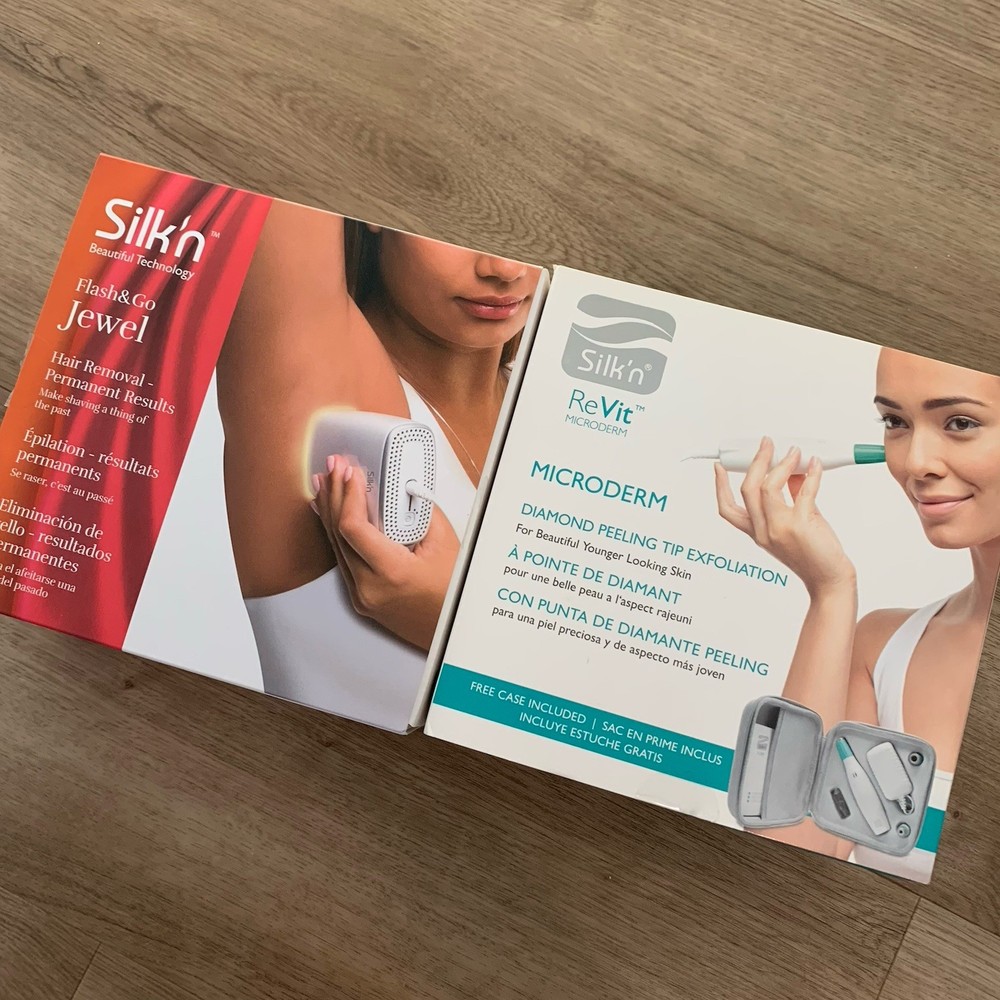 Silk ‘N Flash N Go And Microderm Set - Used Condition