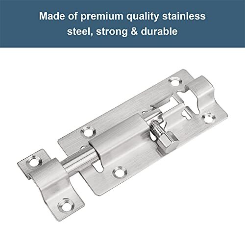 2 Pack Barrel Bolt Latch, Upgraded 3 Inches Slide Latch Lock, Thickened