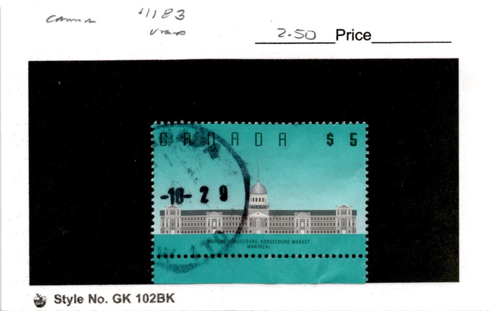 Canada, Postage Stamp, #1183 Used, 1990 Architecture (AG)