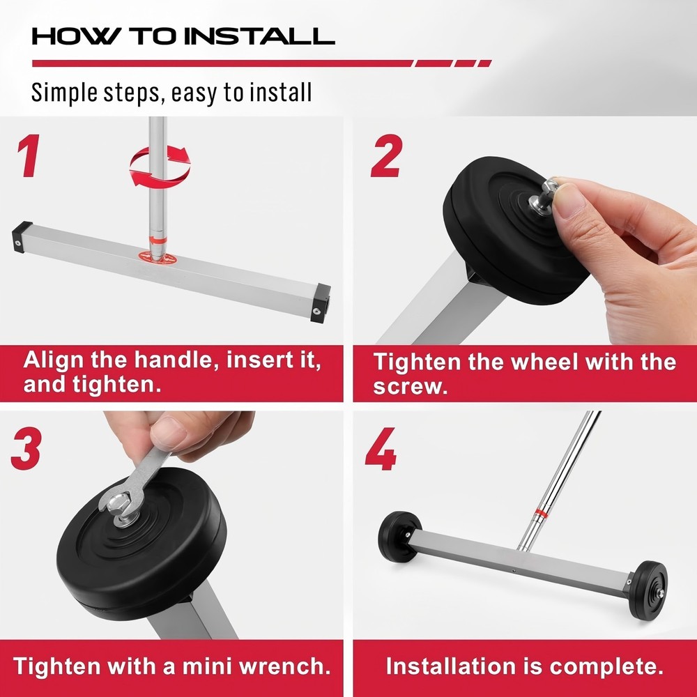 17" magnetic sweeper Pickup Tools with wheels Telescoping Adjustable Parts Trays