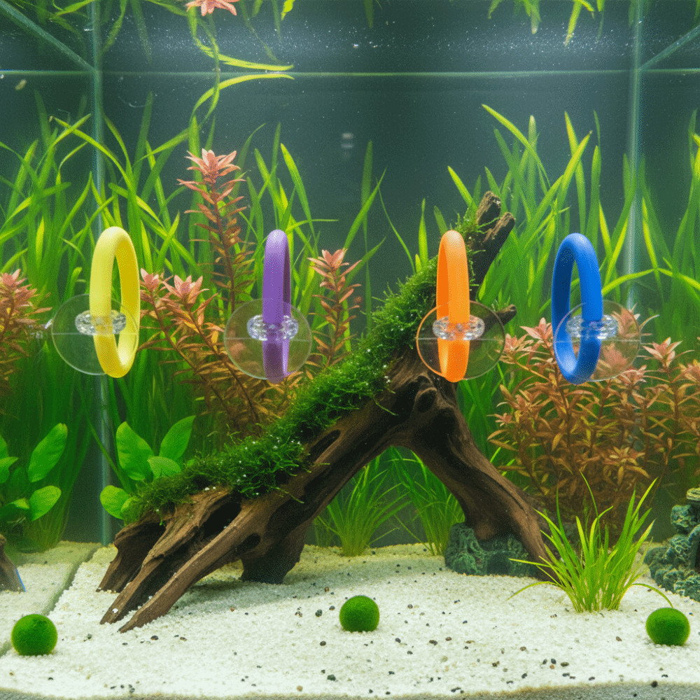 4PCS/SET Waterproof Fish Training Ring Betta Training Circle Decorative Purpose
