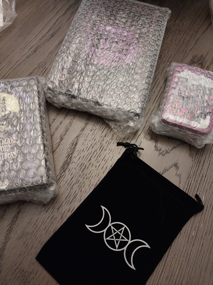 Terror filled Tarot bundle -3 spooky decks with a tarot bag.