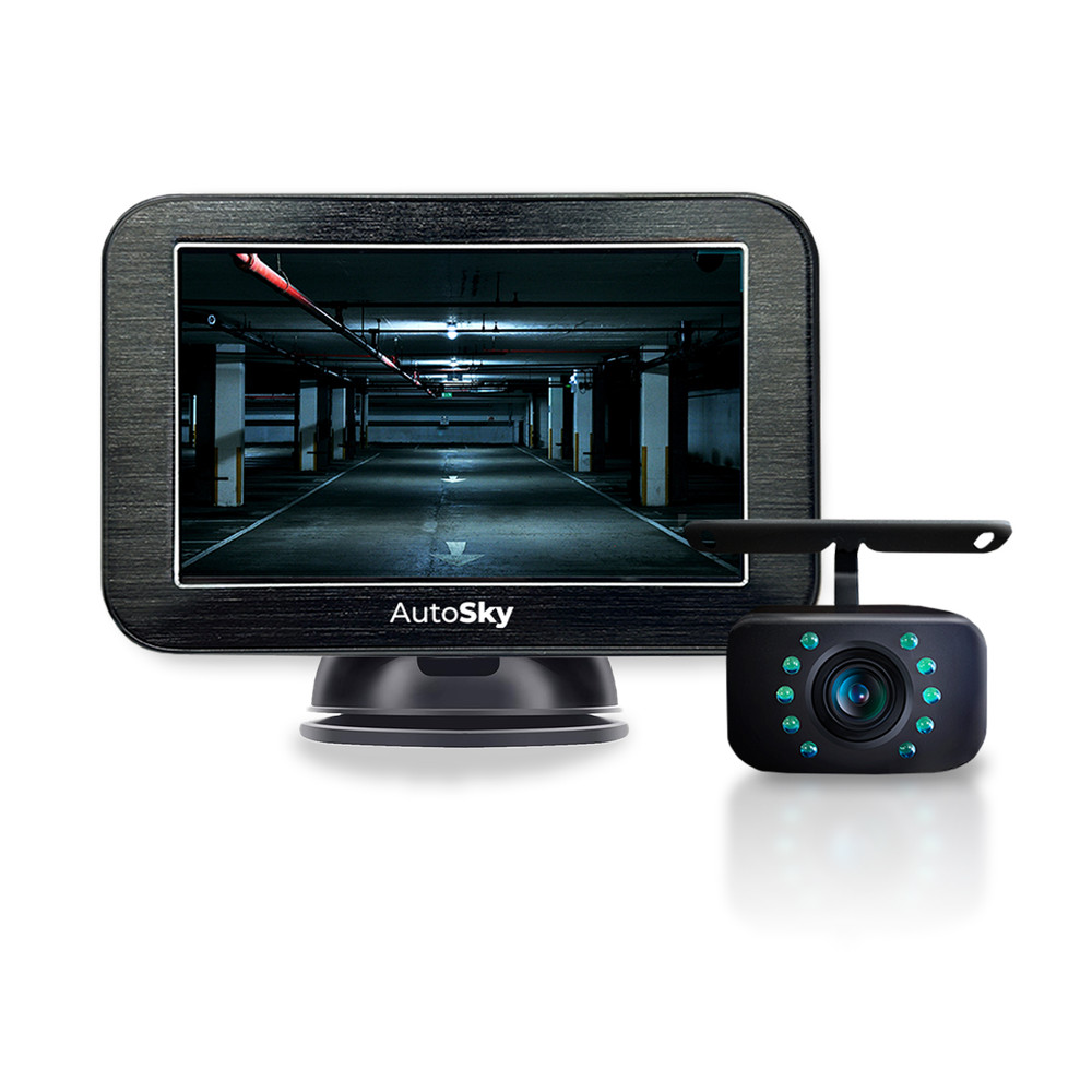 Wireless Backup Camera for RV Truck Trailer 5" Monitor Night Vision AutoSky