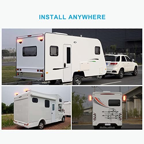 Wireless Trailer Lights with Adjustable Bracket, Battery Magnetic Tow Lights