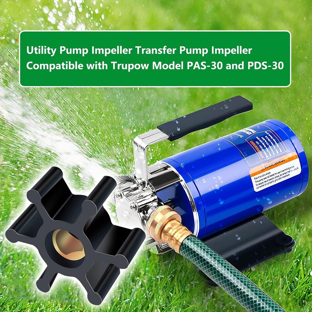 2 Pack Utility Pump Replacement Impeller for Utility Water Transfer Pumps, Water