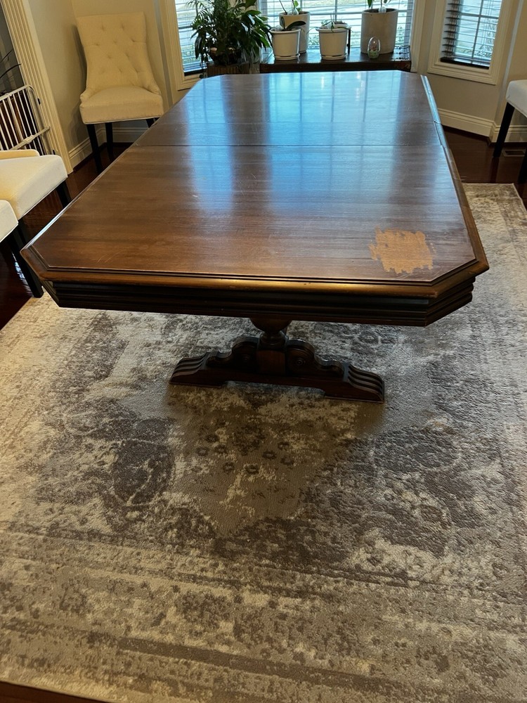 Antique Sideboard , Table And Chairs