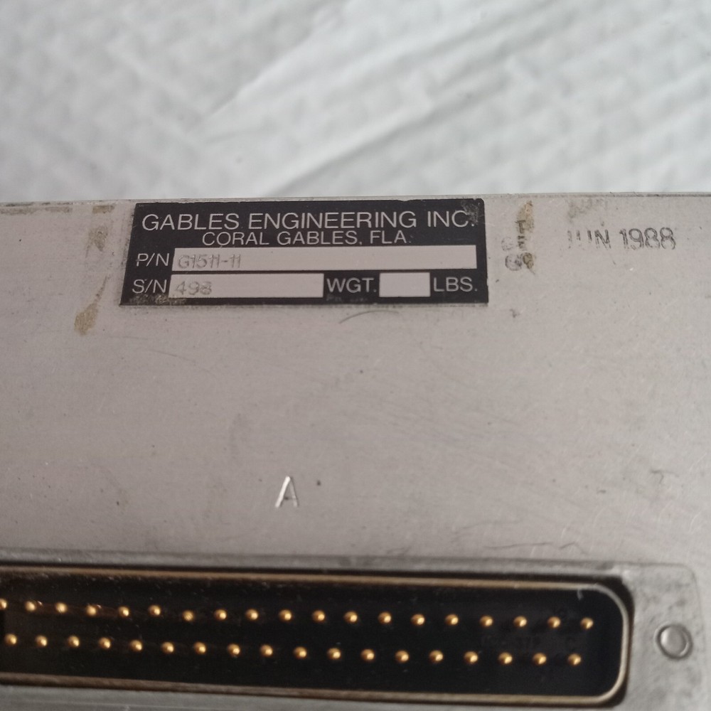 GABLES ENGINEERING G1511-11 CONTROL PANEL "OHC. COND" TEST GOOD