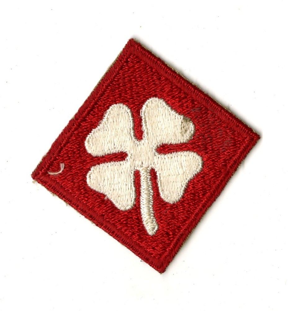 Fourth Army White Back Patch WWII Vintage Pearl Harbor Pacific Training