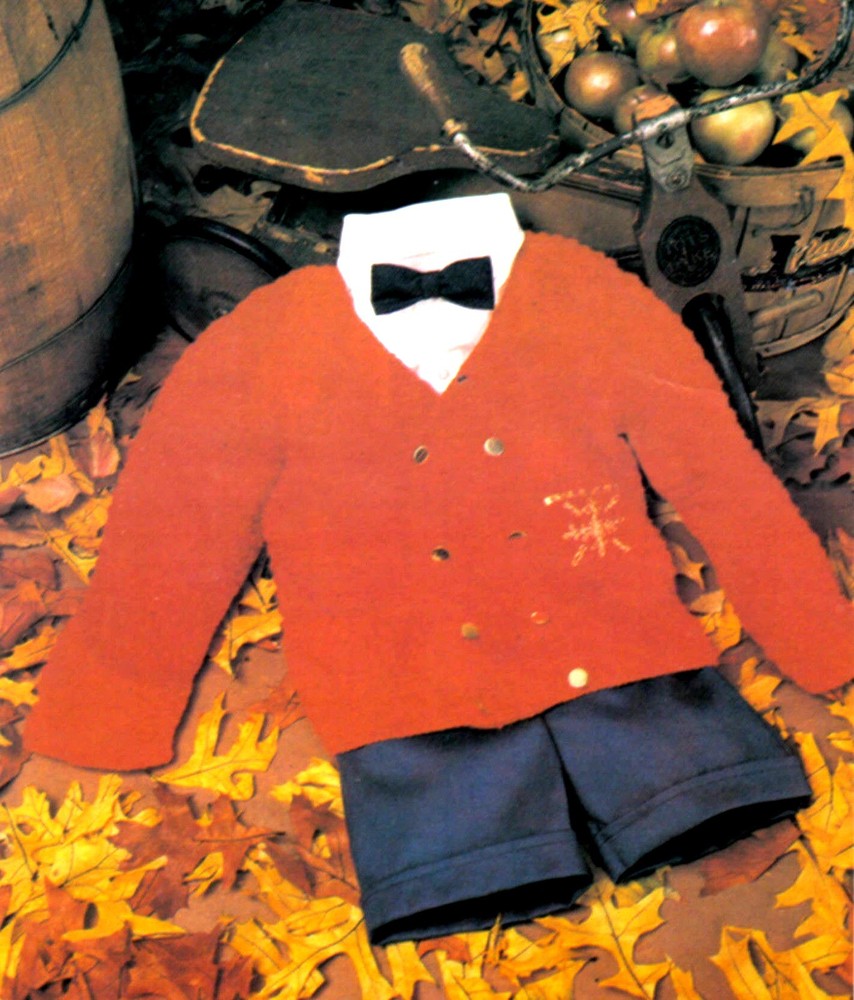 HANDSOME Boy's Medallion Blazer/Crochet Pattern INSTRUCTIONS ONLY