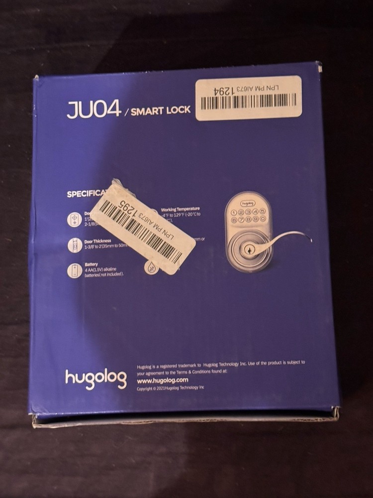 Hugolog Ju04 Smart Lock "RUBBED BRONZE " colored