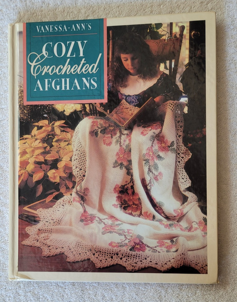Preowned Vanessa-Ann's Cozy Crocheted Afghans Hardback Book  with 48 patterns