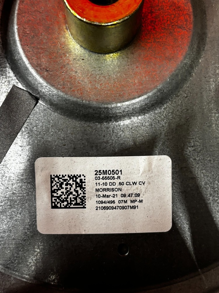 PART # 25M0501 BLOWER WHEEL