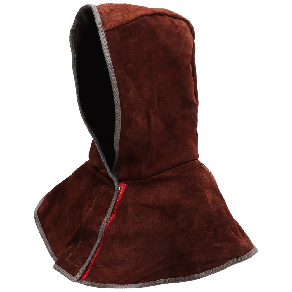 Welding Hood Cowhide Protective Caps With Neck And Shoulder Drape