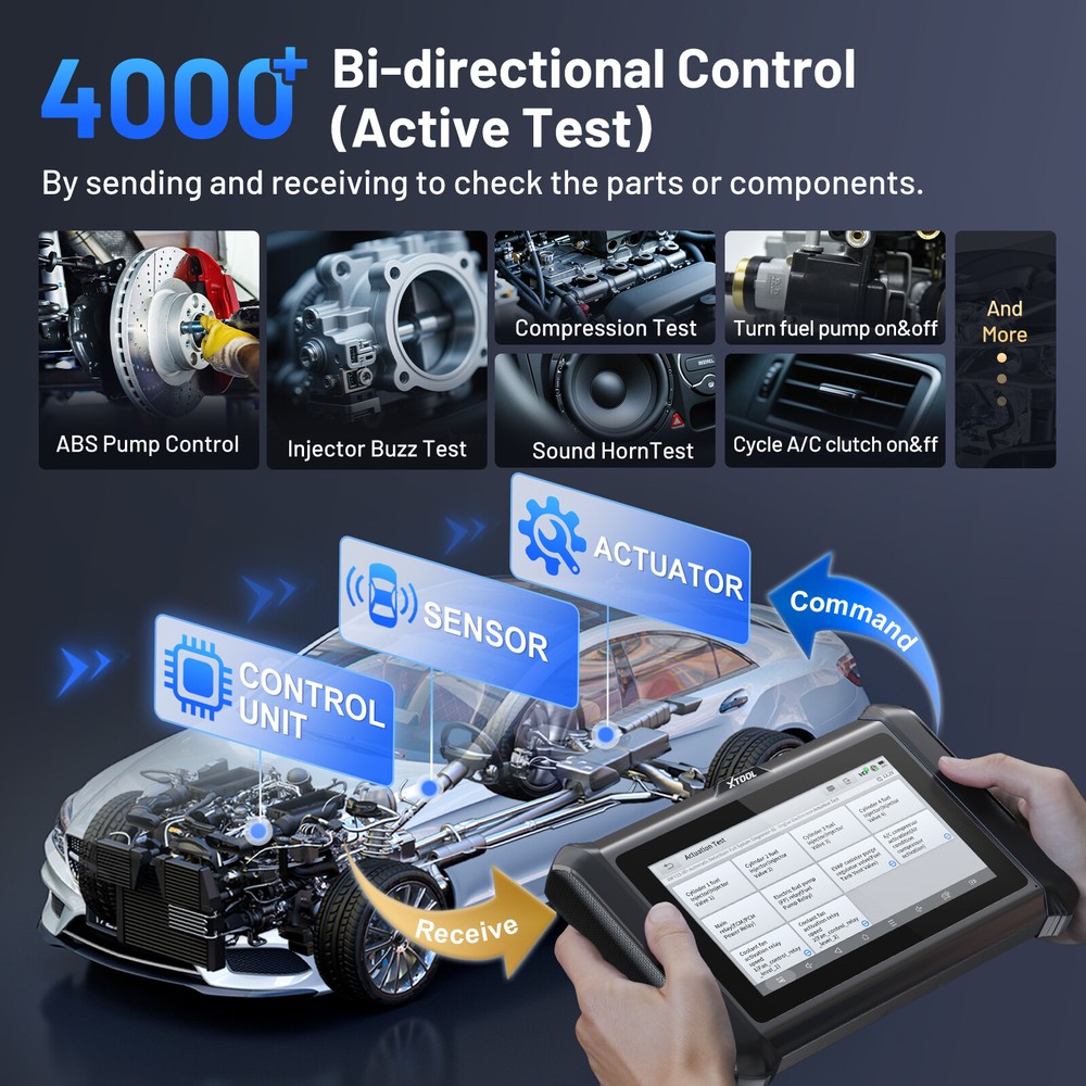 2025 XTOOL D7W Bidirectional OBD2 Diagnostic Scanner Key Programmer FCA AutoAuth