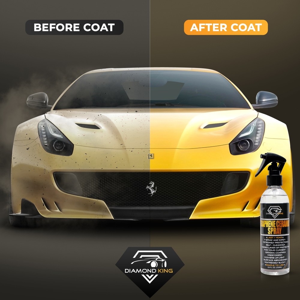 Diamond King Graphene Ceramic Car Coating Hydrophobic Spray Gloss 250ml