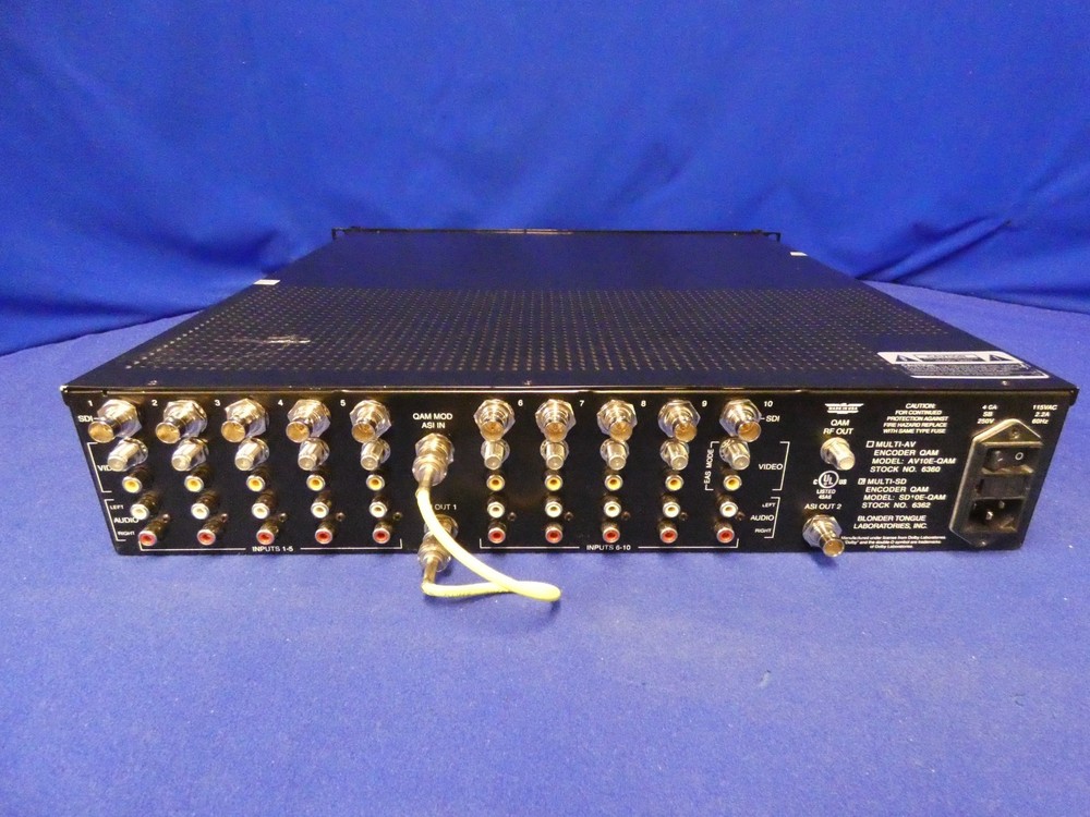 Blonder Tongue SD10E-QAM Multi-SD Encoder QAM (QAM Working)