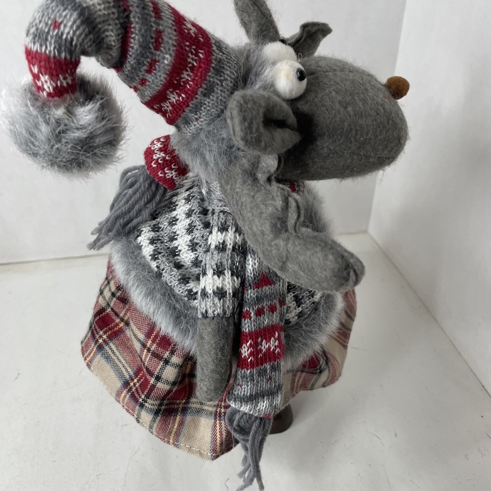 Bouncy Christmas Raindeer Plush Xmas Decor