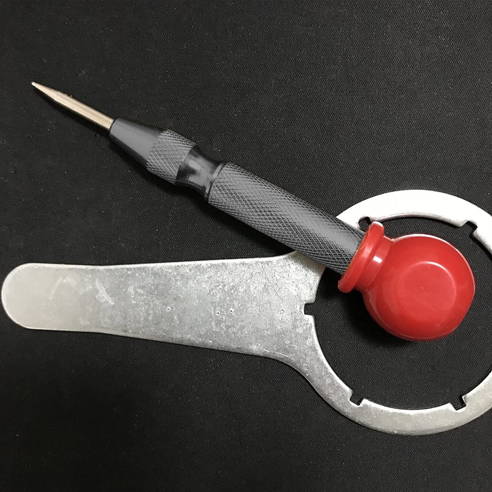 2PCs Automatic Center Punch Strikes Surface Hammer Spring Loaded Window Breaker