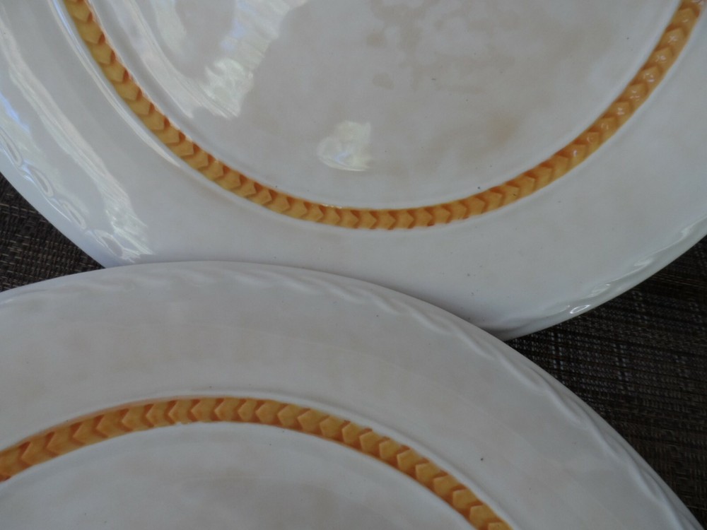 2 Fitz & Floyd Carissa Paisley 11" Dinner Plate Replacement EUC multiples