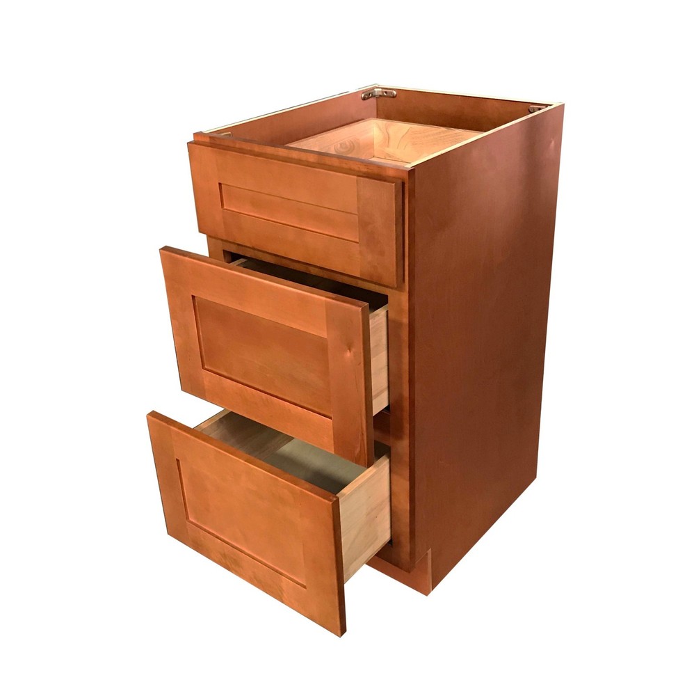 3 Drawers MAPLE SHAKER Bathroom Vanity Base Cabinet solid wood 12" 15" 18"