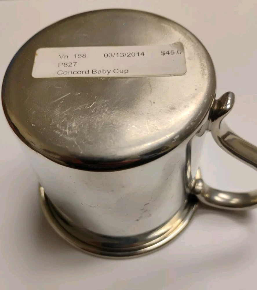 REED & BARTON # 827 Silver-Plated Baby Cup Engraved Chole