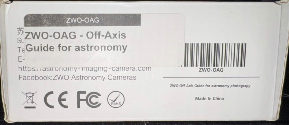 ZWO Off-Axis Guide (OAG) for Astrophotography Guide Camera