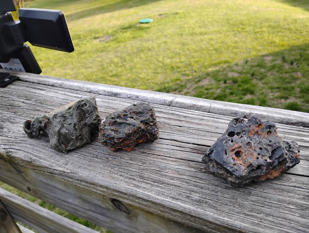 northern Virginia iron slag and ore chunks
