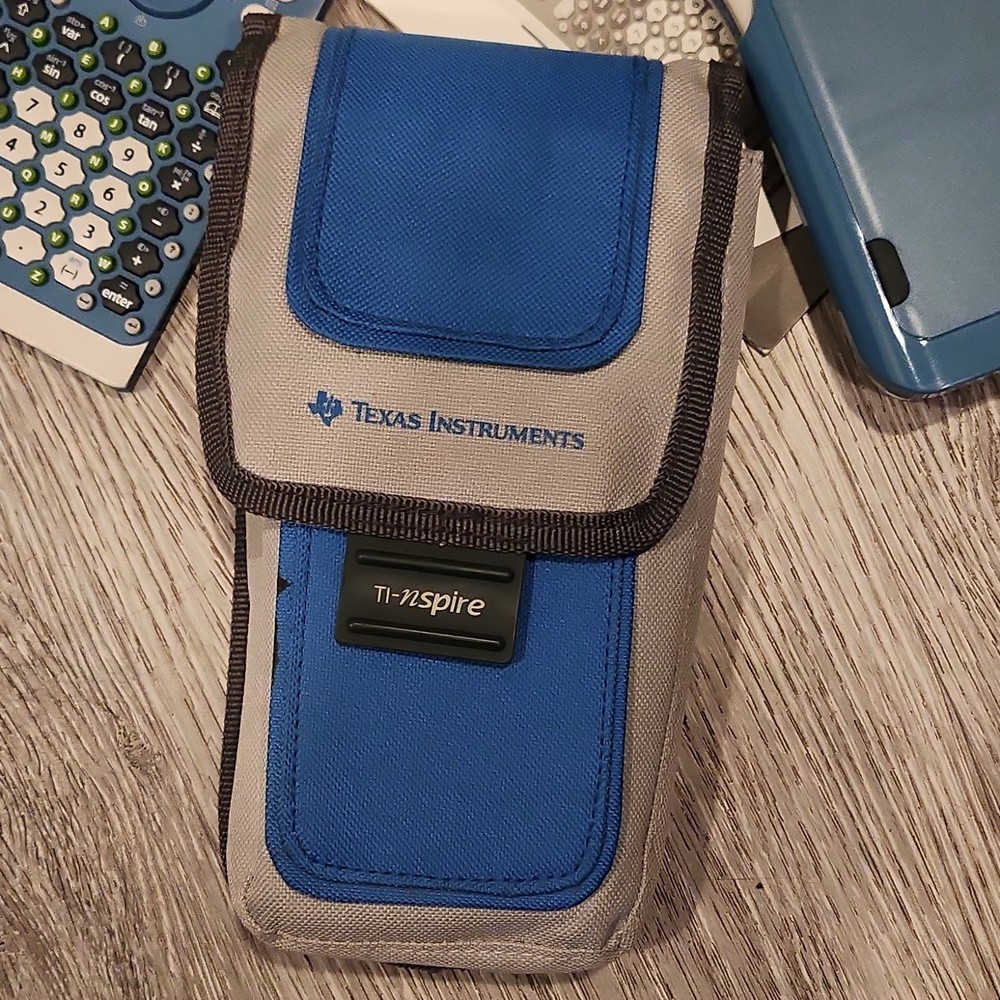 Texas Instruments TI-Nspire Programmable Graphing Calculator Blue Case Keypads