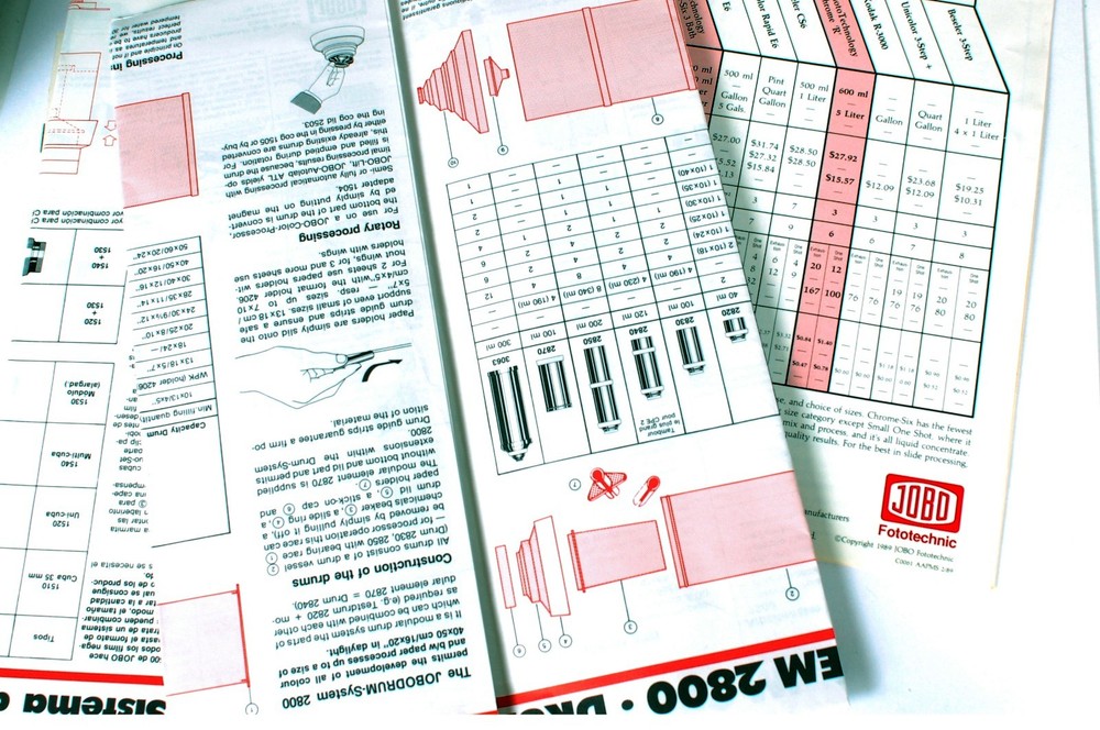 Jobo Literature / Users manual