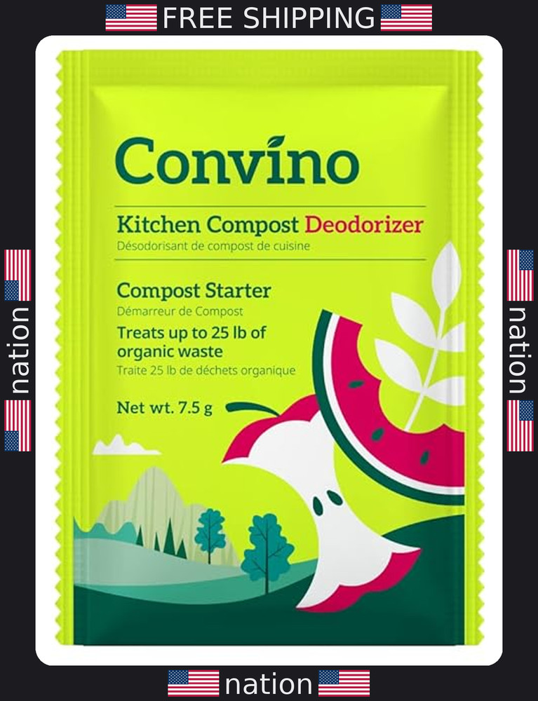 Compost Starter Accelerator - Reduce Odor & Boost Fertile Humus - 4 Packets