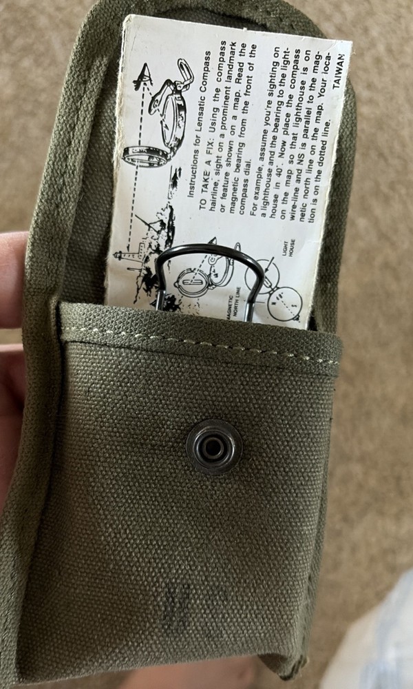 Compass With Military First Aid Pouch