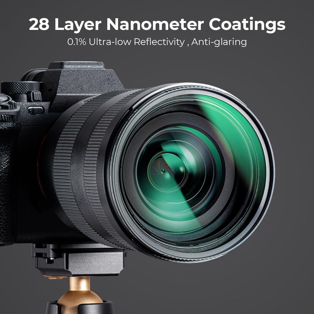 37mm Ultra-Low Reflectivity MCUV Lens Protection Filter 28 Multi-Layer Coatin...