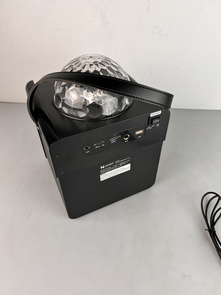 HIKEP HP-36 Bluetooth Karaoke Machine with Disco Ball, Portable