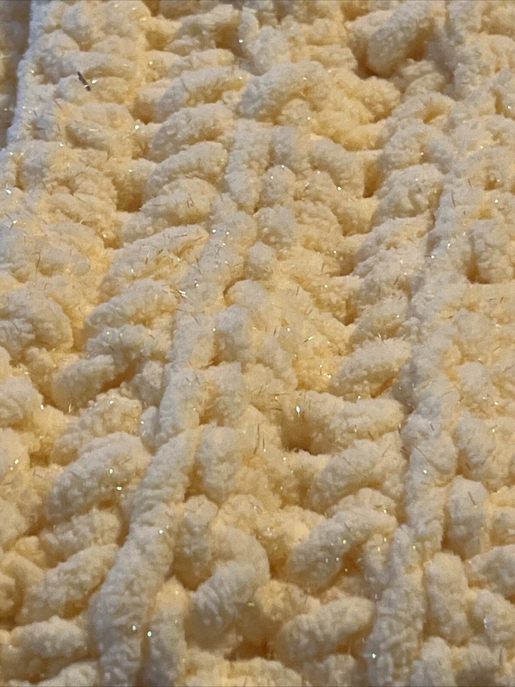 Sparkle Crochet Baby Blanket Handmade