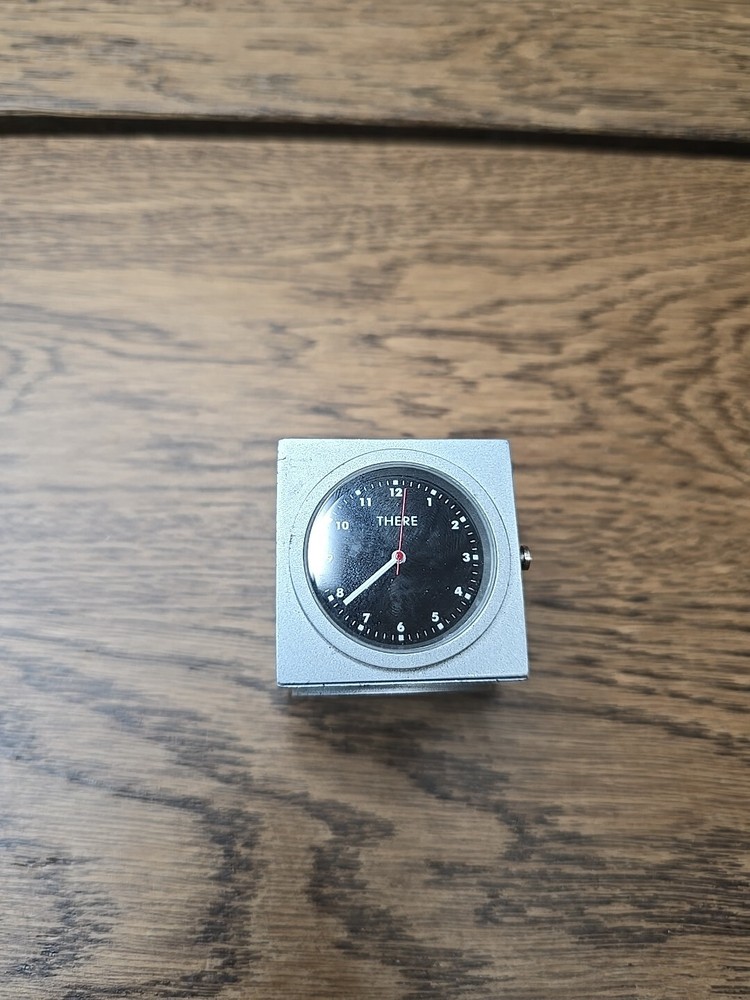Virgin Atlantic Vintage Here There Rotating Cube Desk Clock NOT WORKING