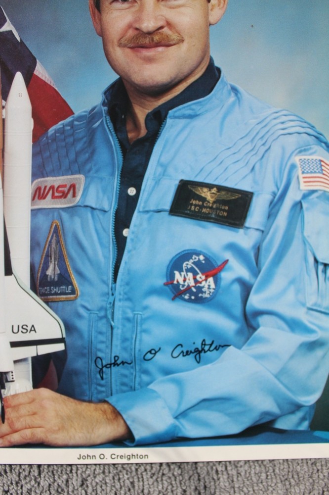 Astronaut Autograph - Space - Shuttle NASA - JOHN O. CREIGHTON - Signed