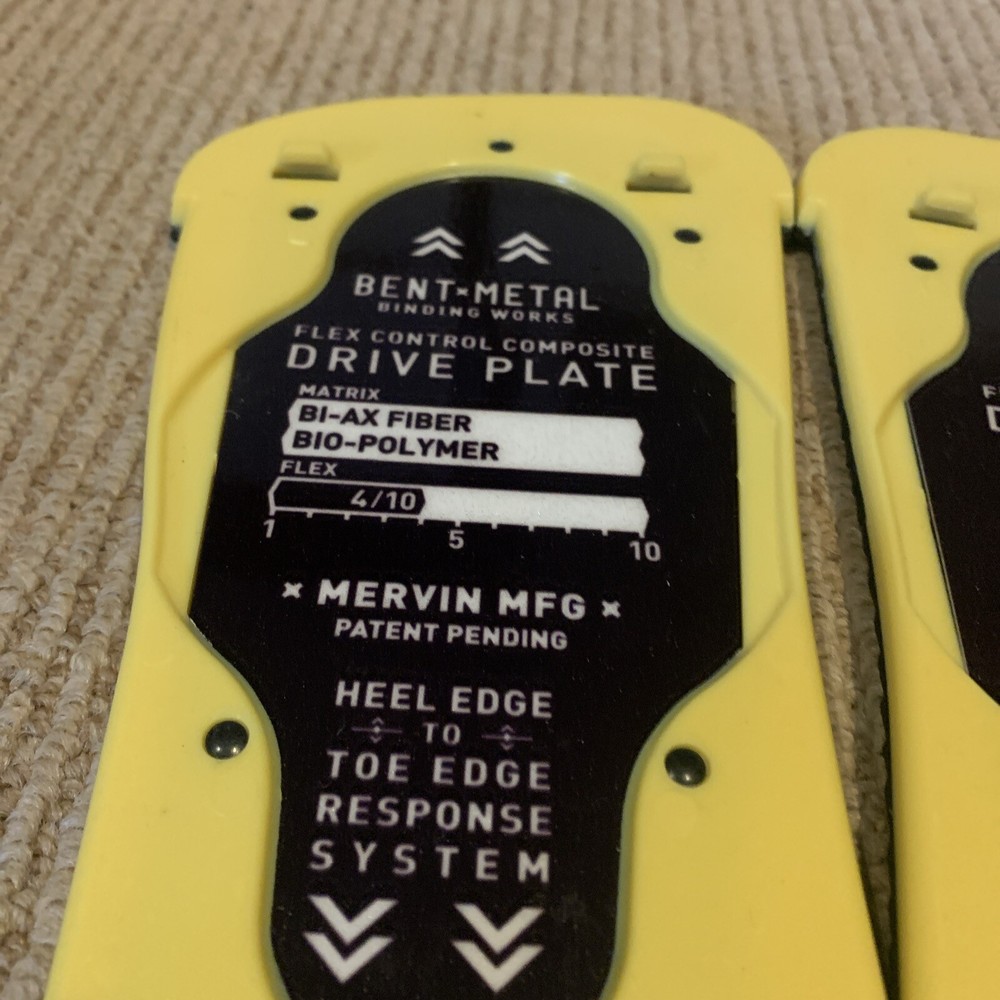 Bent Metal Binding Works Snowboarding Flex Control Composite Drive Plate